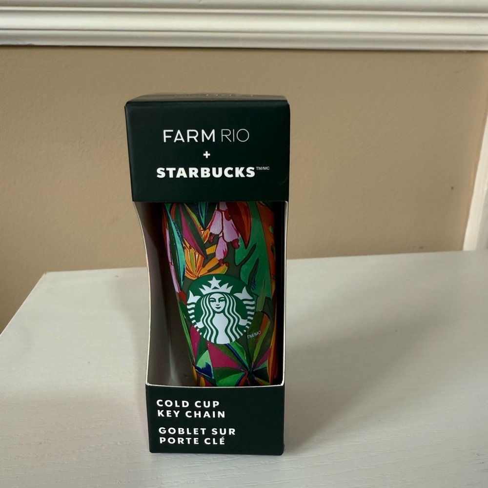 Starbucks Farm Rio Multicolor Cold Cup Key Chain - Picture 2 of 4